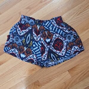 Lily White Patterned Soft Shorts